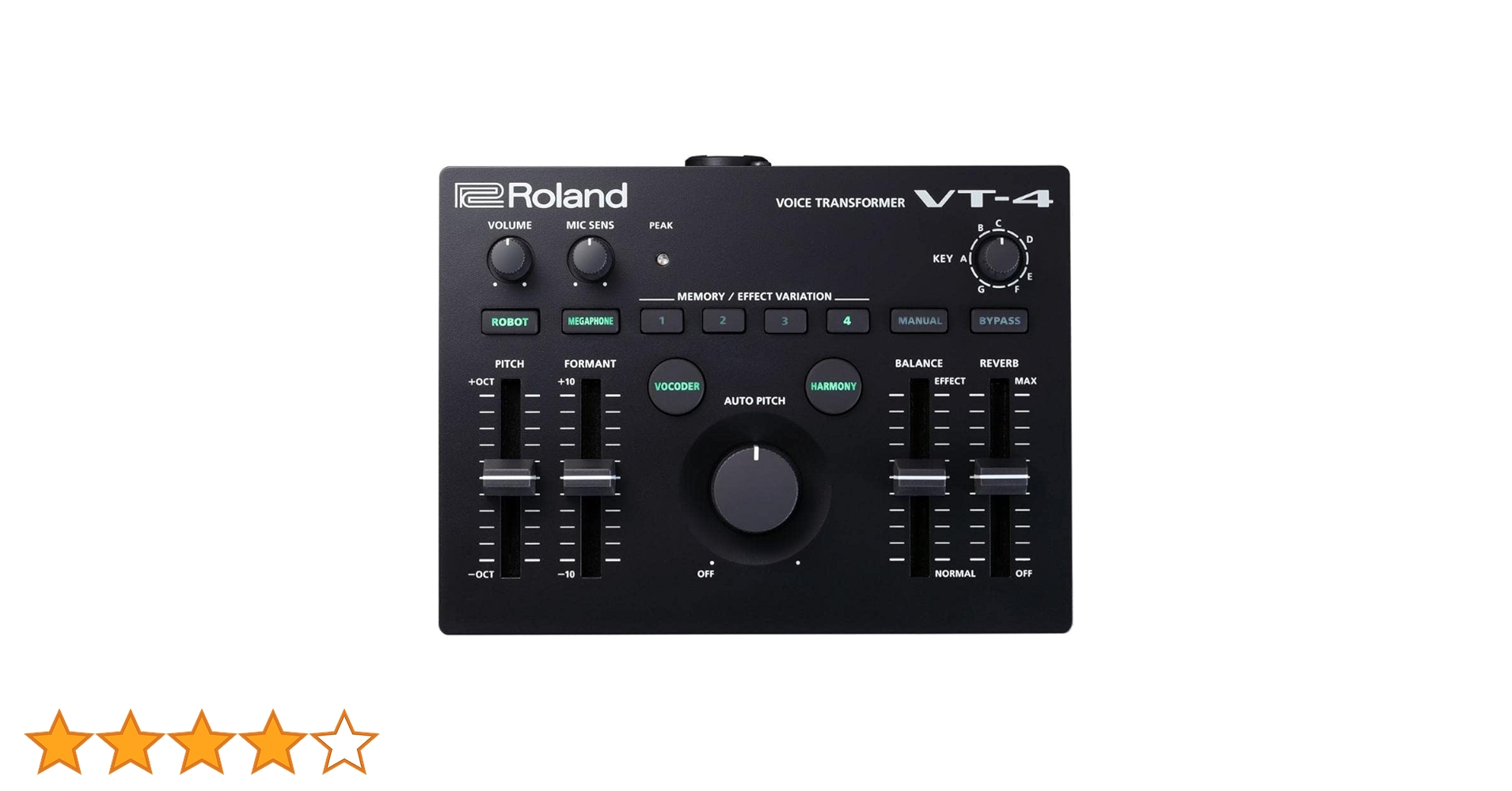 Roland ローランド PC周辺機器 VT-4 ボイストランスフォーマー Amazon | Roland ローランド ボイストランスフォーマー VT-4